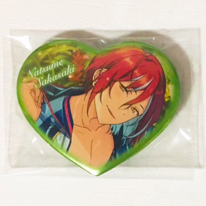 新品☆あんスタ☆Switch【逆先夏目】ハートカンバッジ☆ハート缶バッジ