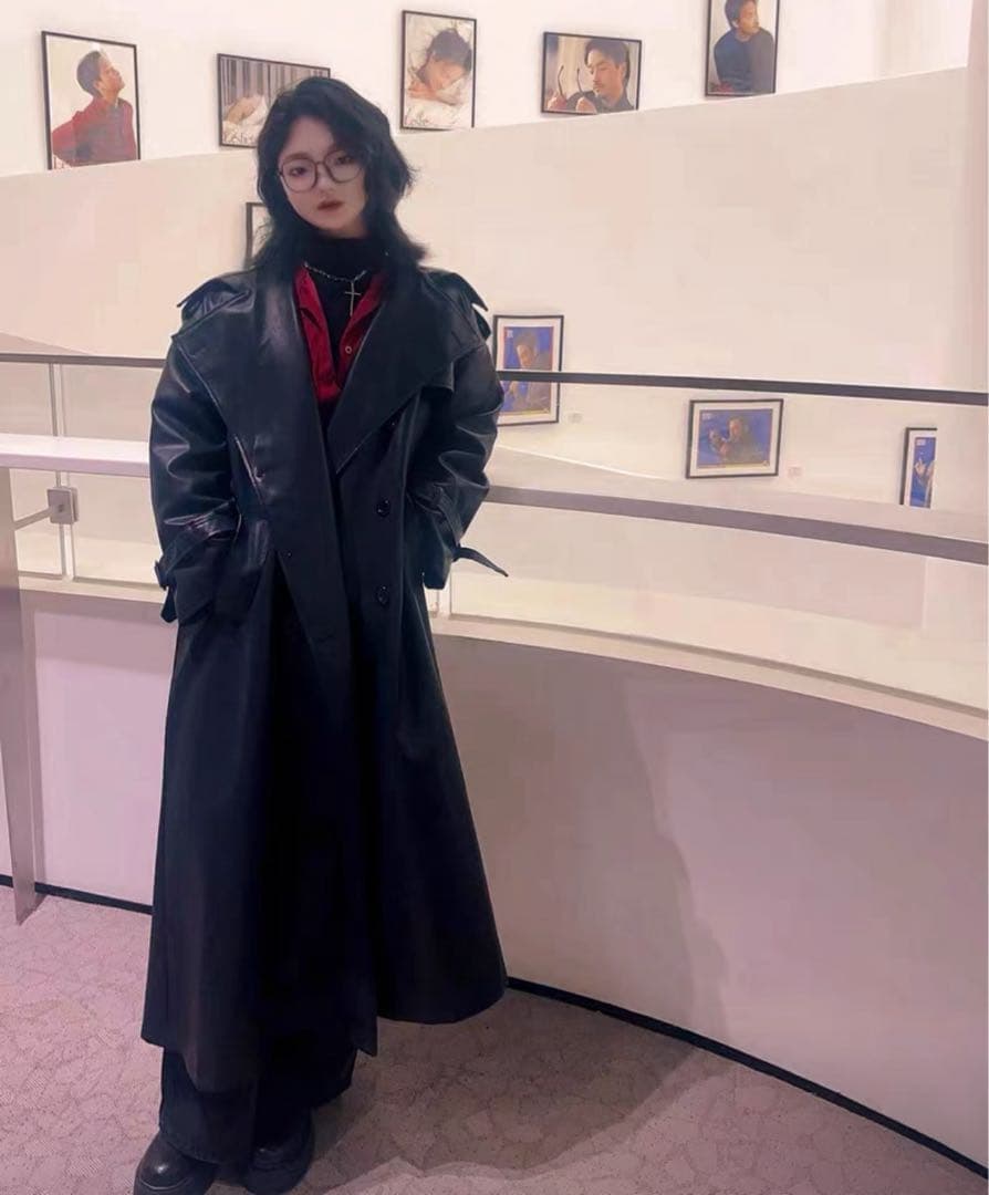 nerazzurri レザートレンチコート マキシ丈 PERSONSOUL - メルカリ