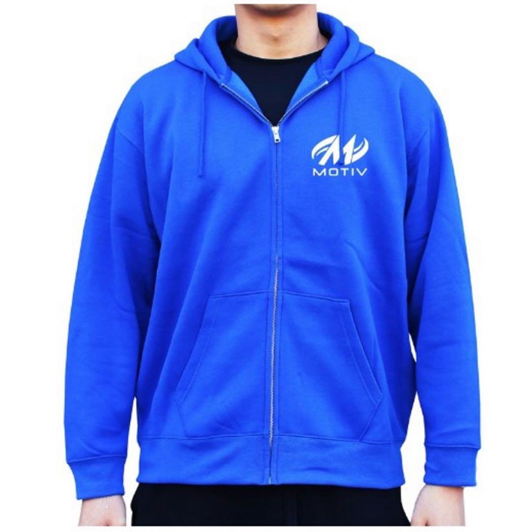 モーティブ 裏起毛 ボウリング パーカー ジップアップ (サイズL