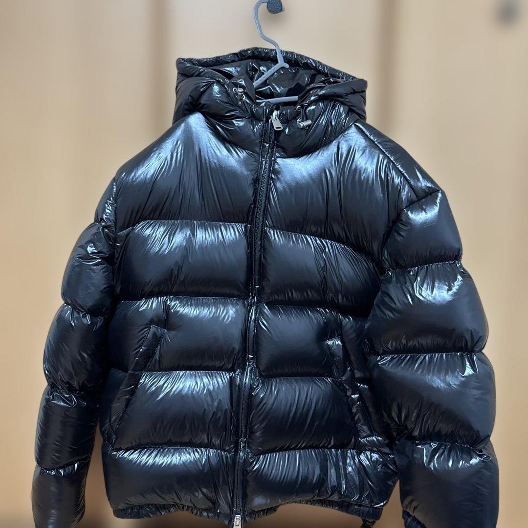 ZARA ブラック フード付きダウンジャケット - メルカリ