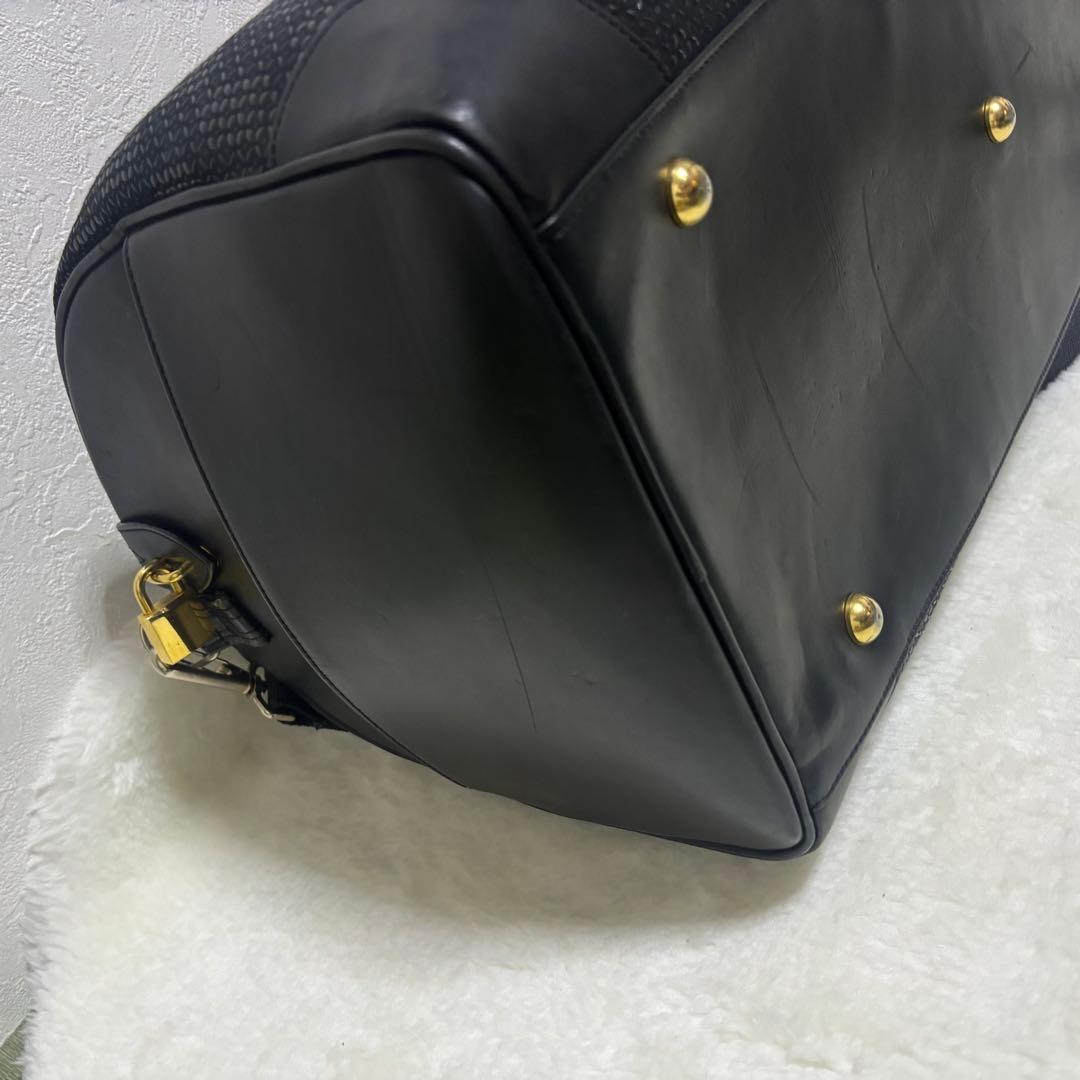 極希少】印傳屋 インデンヤ ボストンバッグ レザー 総柄 2way ショップ