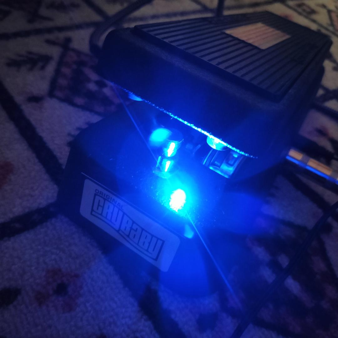 CRY BABY GCB-95トゥルーバイパス化 Blue LEDモディファイ - メルカリ