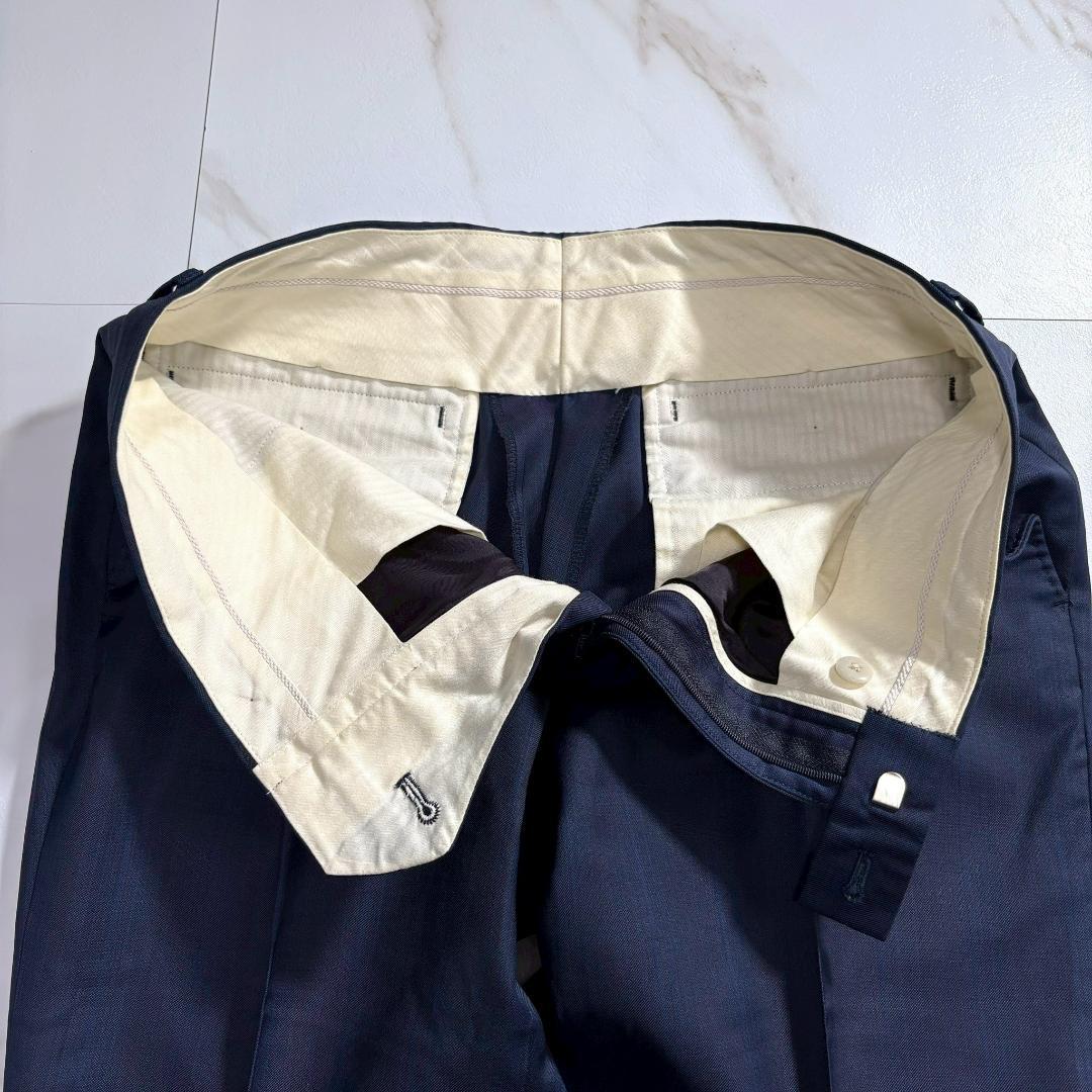 美品】ポールスミス 裏地地図柄 スーツ 背抜き ストライプ チェルッティ