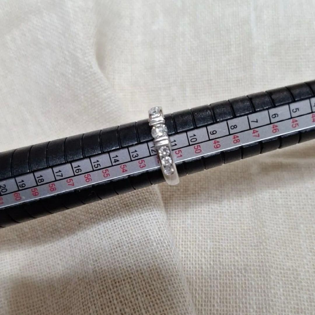 PT900 ダイヤ 0.5ct ハーフエタニティ リング