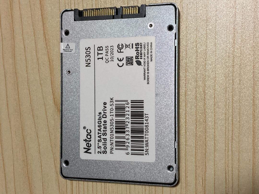 Netac N530S 1TB 2.5インチ SATA SSD 使用時間僅か - メルカリ