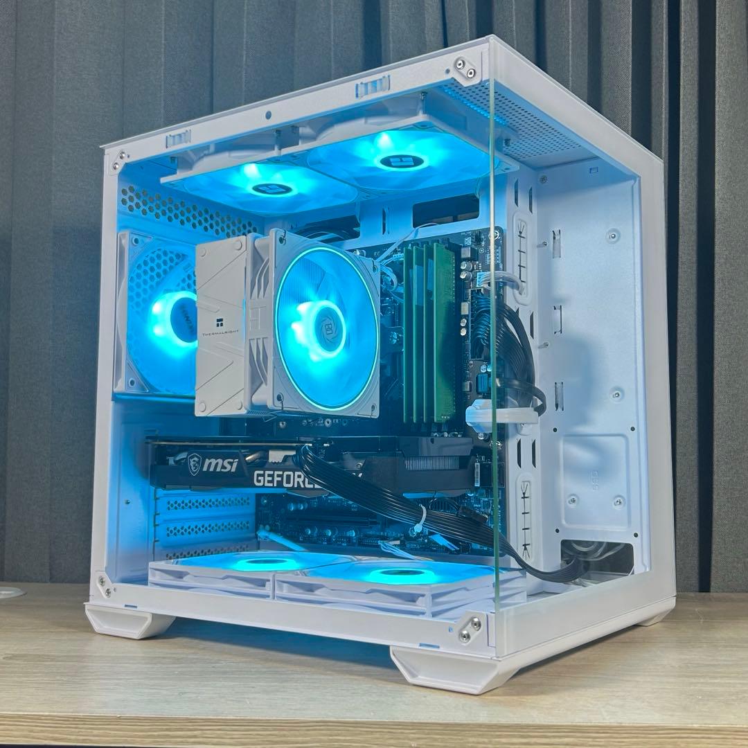 高性能 白 ゲーミングPC RTX3060ti Windows11 ワイルズ快適