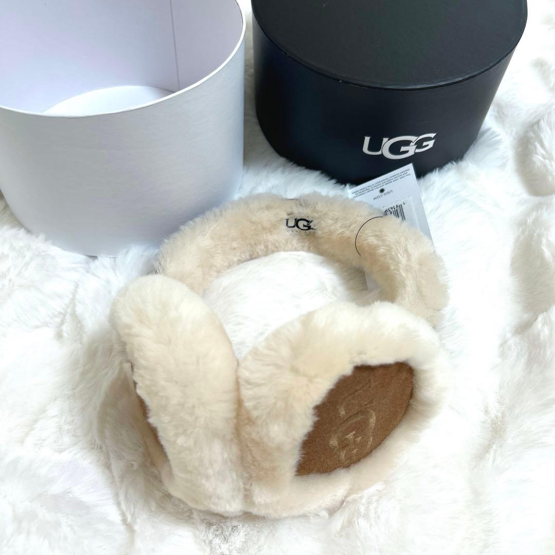 正規品【新品タグ付き】UGG アグ シープスキン イヤーマフ チェス