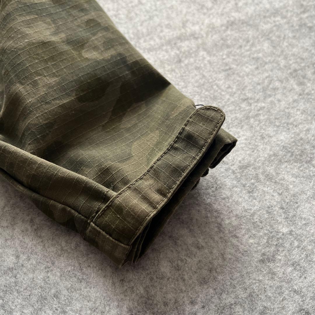 迷彩柄 リップストップ ドローコード フーディー ジャケット テック系