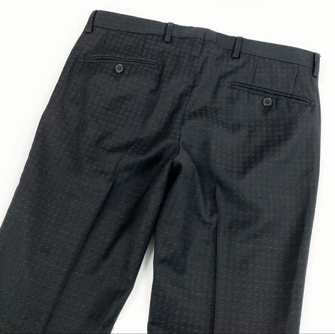 《美品》DOLCE＆GABBANA 3ピーススーツ　千鳥格子44サイズ ブラック