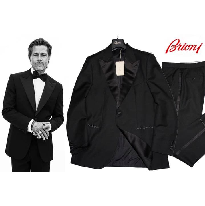 緊急セール！200万◇ブリオーニ【カシミア】頂点 タキシード◇シルク襟