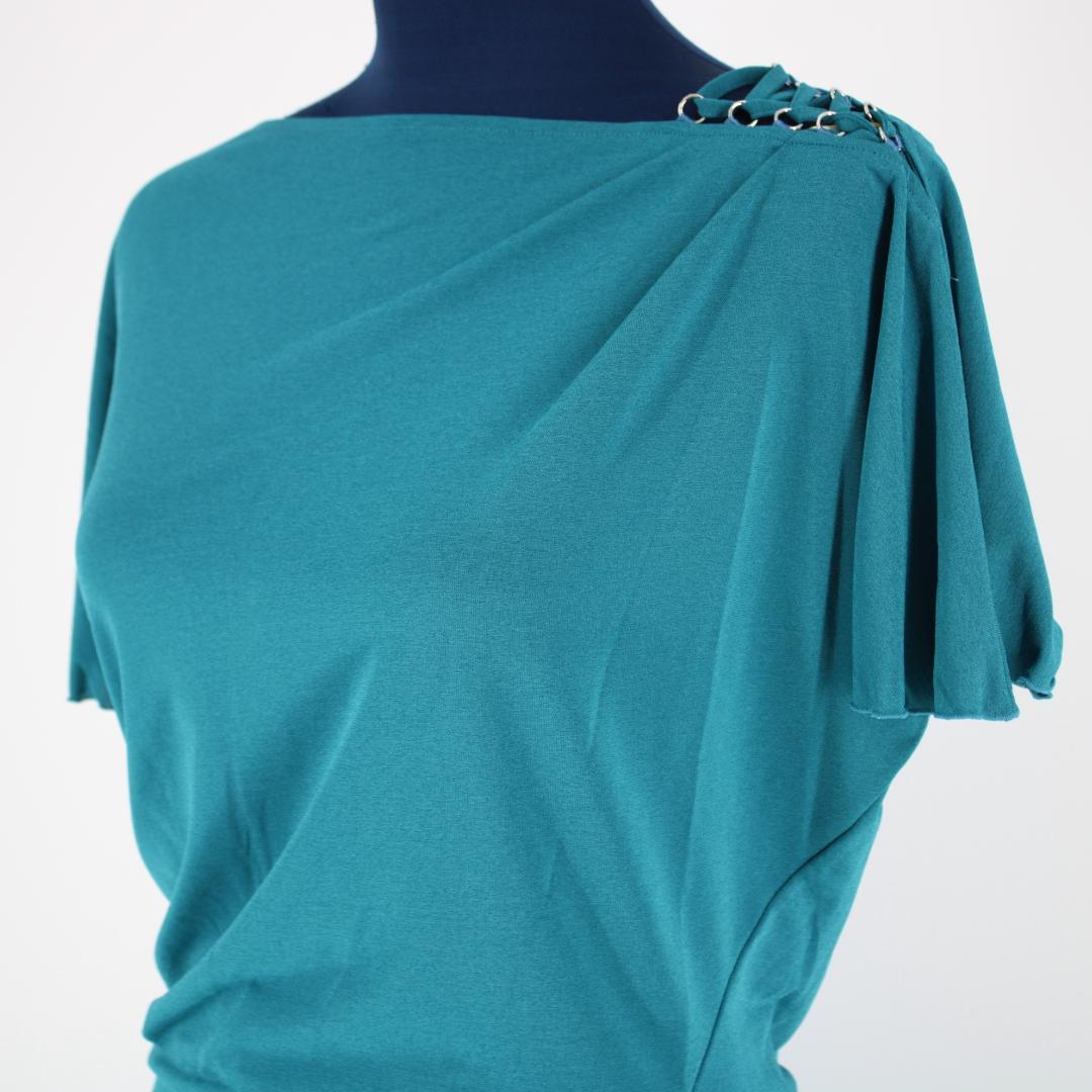 美品 日本製 社交ダンス衣装】グリーン CHACOTT 上下セット ツーピース