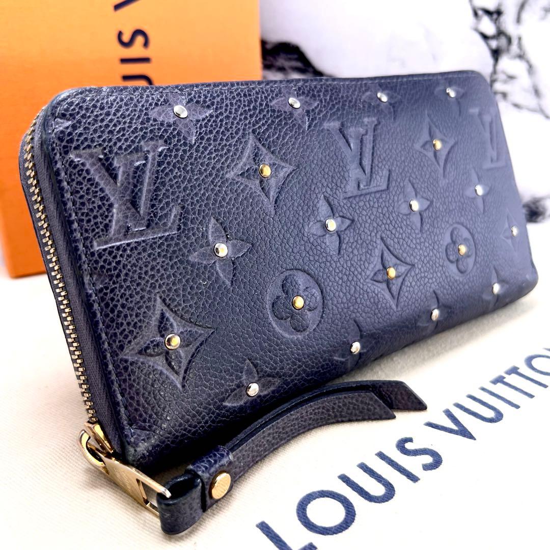 ラスラス 【極美品 付属付】スタッズ アンプラント ジッピーウォレット LOUIS VUITTON（ルイ・ヴィトン） 長財布 ジッピーウォレット アン