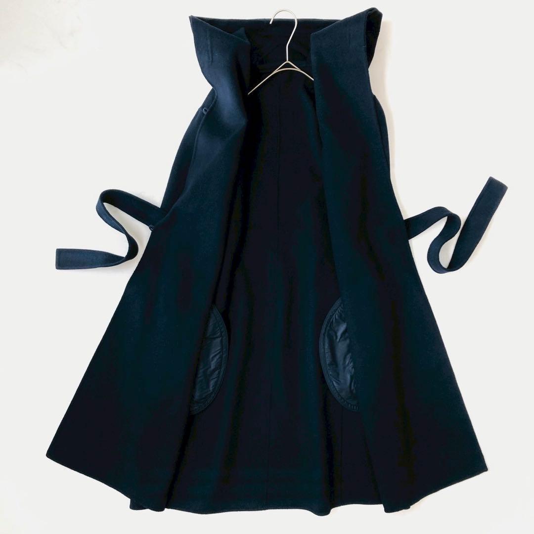 美品✨️マックスマーラ クチートアマーノ ベルテッドコート フード 40