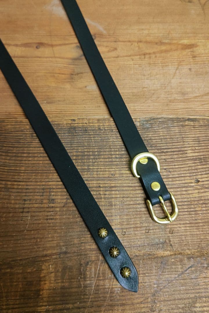 ナローベルト 20㎜ オーダー製作 スタッズベルト ロングベルト 本革