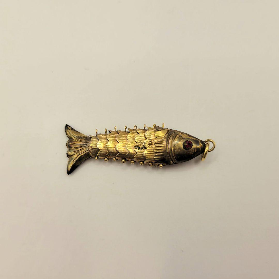 14金 ルビー 魚モチーフ ペンダントトップ ネックレス 14K ショップ