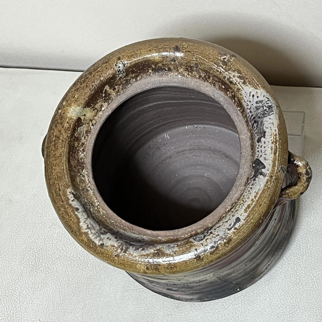 十五代 木村長十郎 友敬 備前焼 水指 共箱 木村友敬 茶道具 【k3449