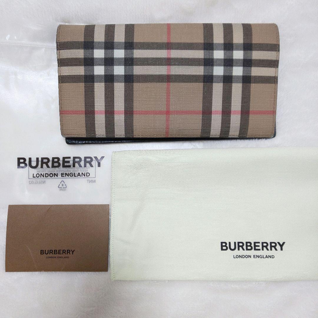 バーバリーBURBERRY 長財布 ノバチェック