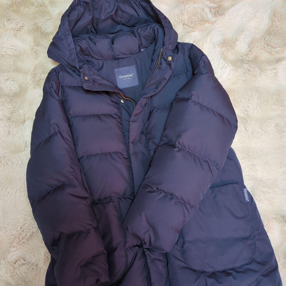 ジムフレックス フード付ロングダウンコート ネイビー サイズ12 - メルカリ