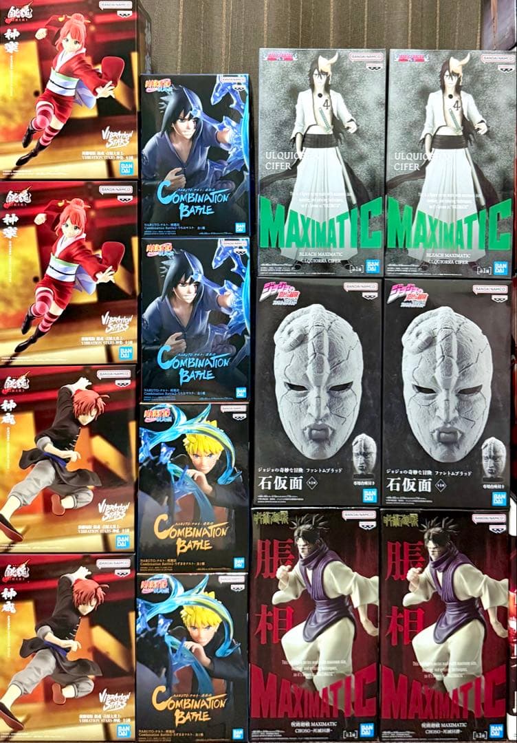 最新フィギュア27点】ブリーチ ワンピース ナルト 銀魂 ジョジョ