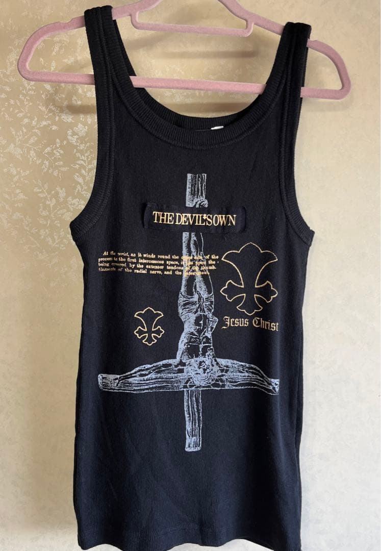 ☆レア品☆HYDE DEVIL'S OWN ブランド 十字架 黒タンク ラルク - メルカリ
