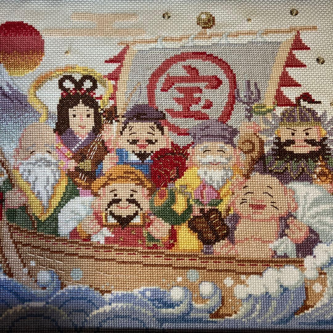ホビーラホビーレクロスステッチ　七福神のしあわせ宝舟　完成品 000000051601-01.jpg?size=l&w=