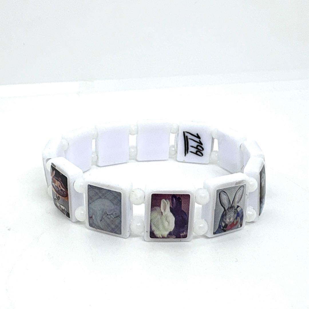 Bazo1199 ブレスレット white rabbit - メルカリ