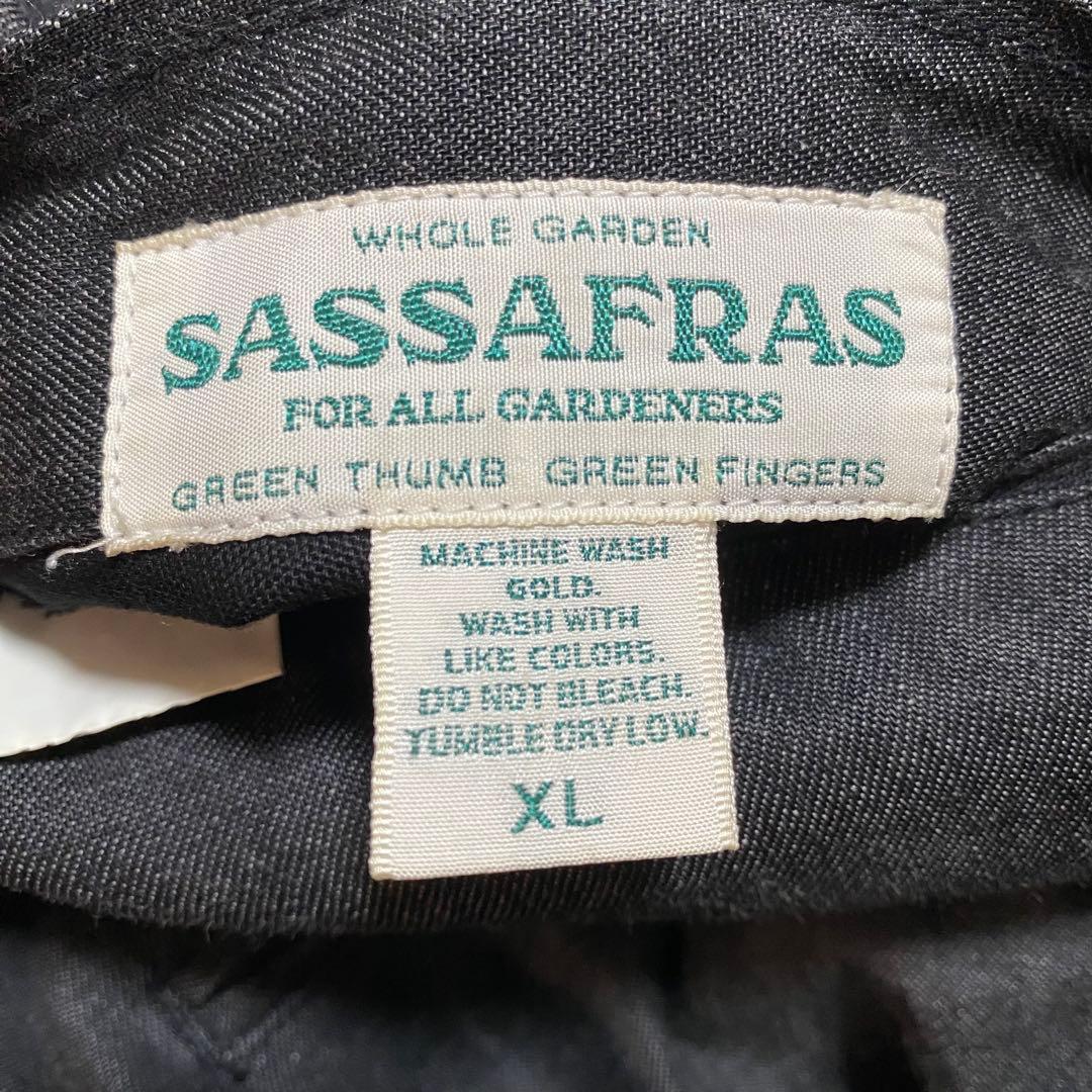 ササフラス リバーシブルベスト XL デニム フリース SASSAFRAS