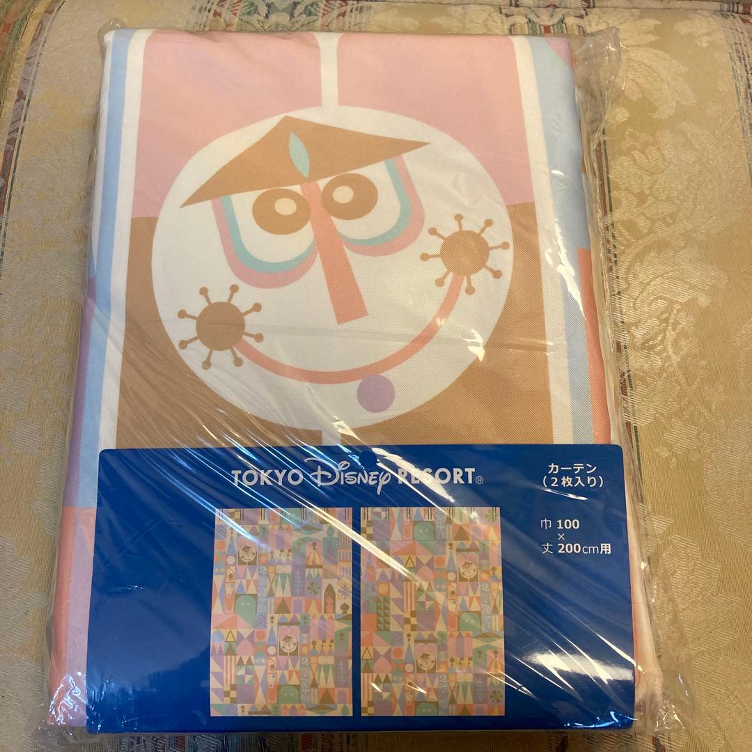 東京ディズニーリゾート限定♡イッツアスモールワールドカーテン♡新品