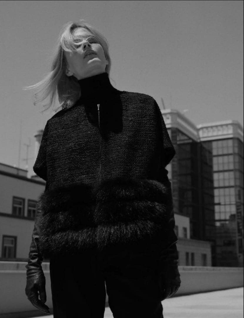 格安 Drawer ファーツイード ジレ´24年HIVER 新品同様