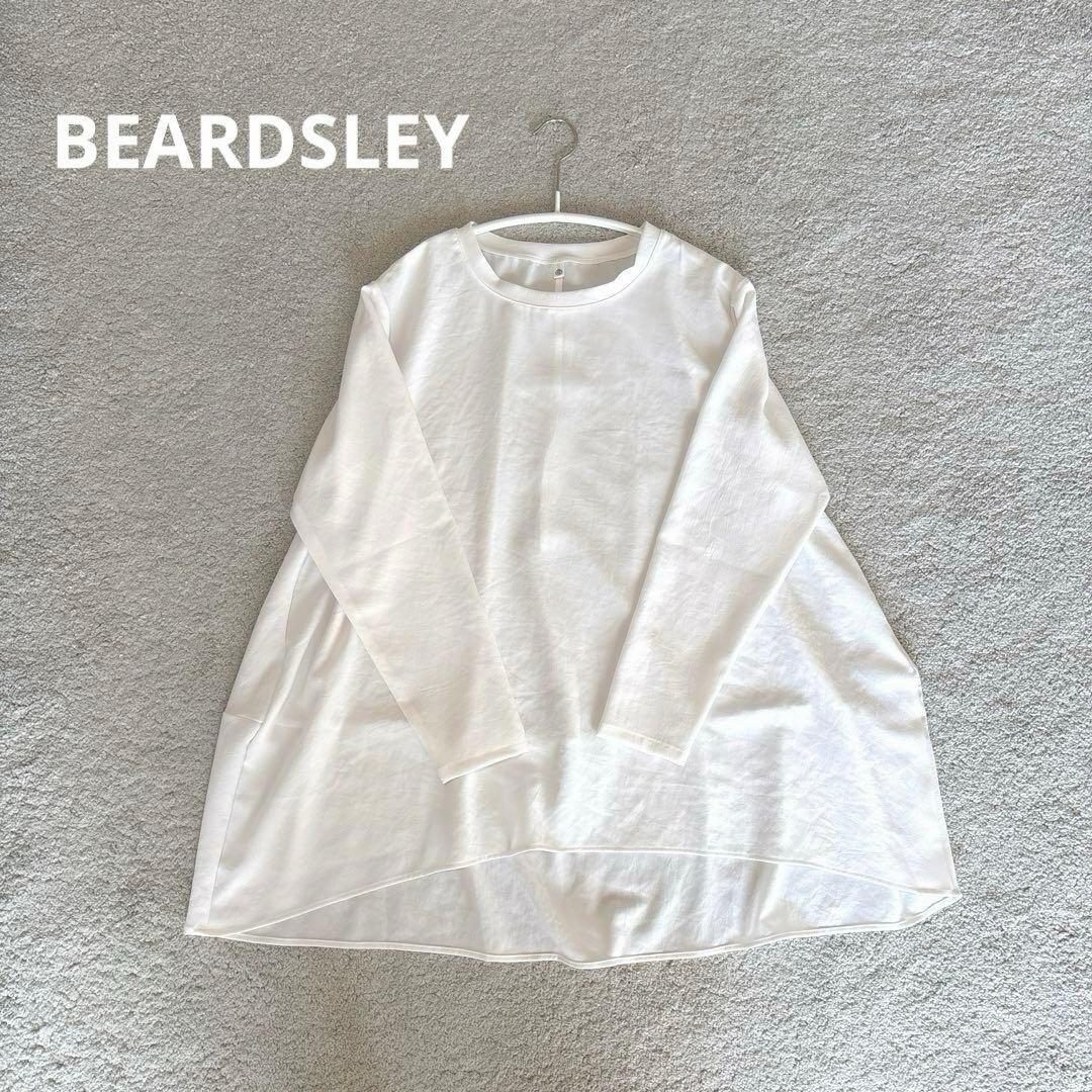 BEARDSLEY 後ろドレープ T ブラウス ホワイト 7分袖 カットソー - メルカリ