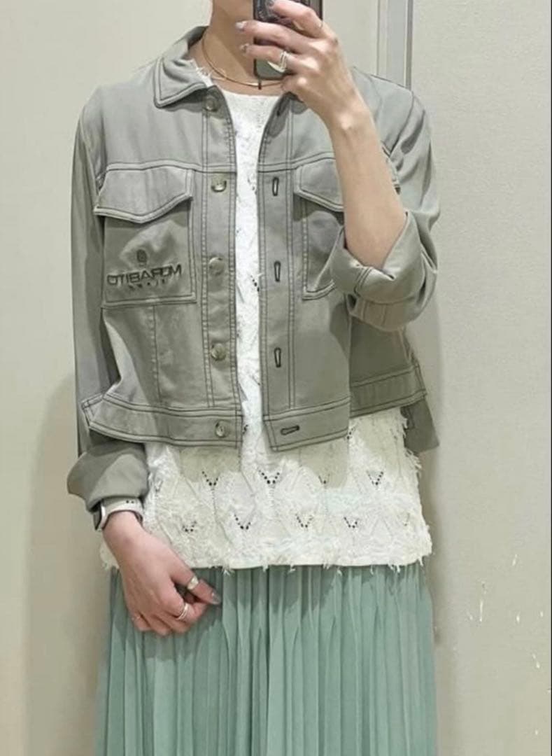 モラビトブラン カタログ掲載品 綿100% ブラウスジャケット サイズ40