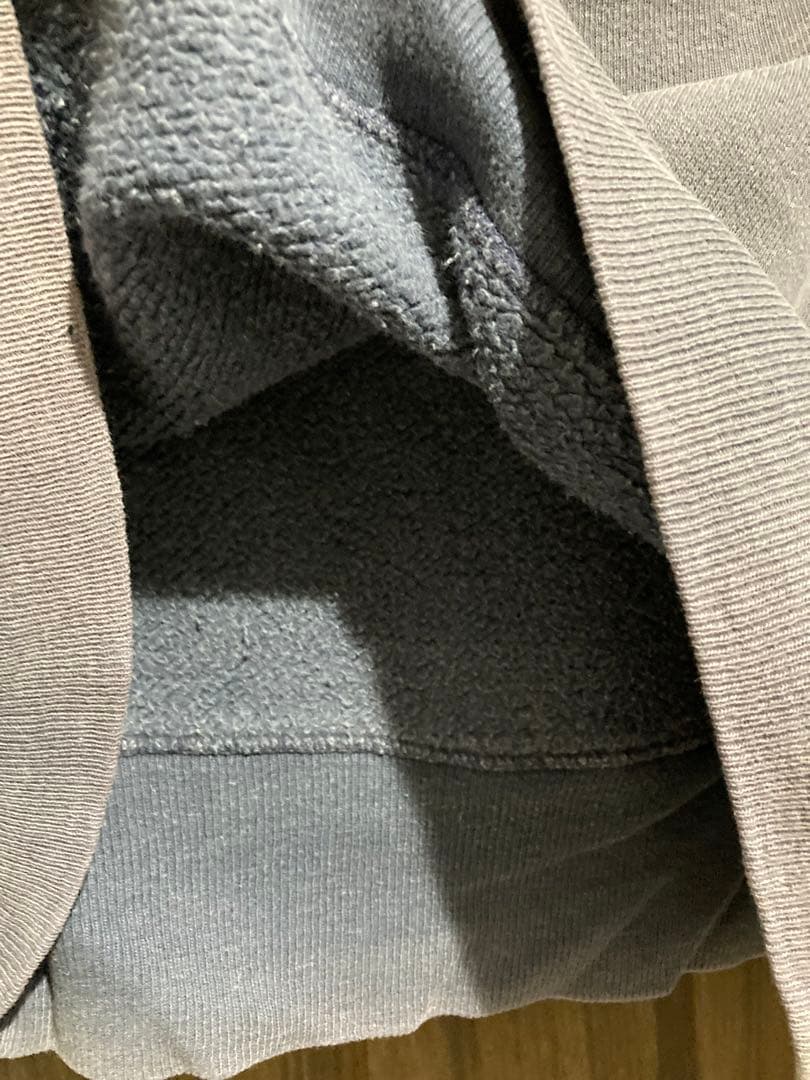 60s 茄子紺 スーパーフェード パーカー セットイン ツートン - メルカリ