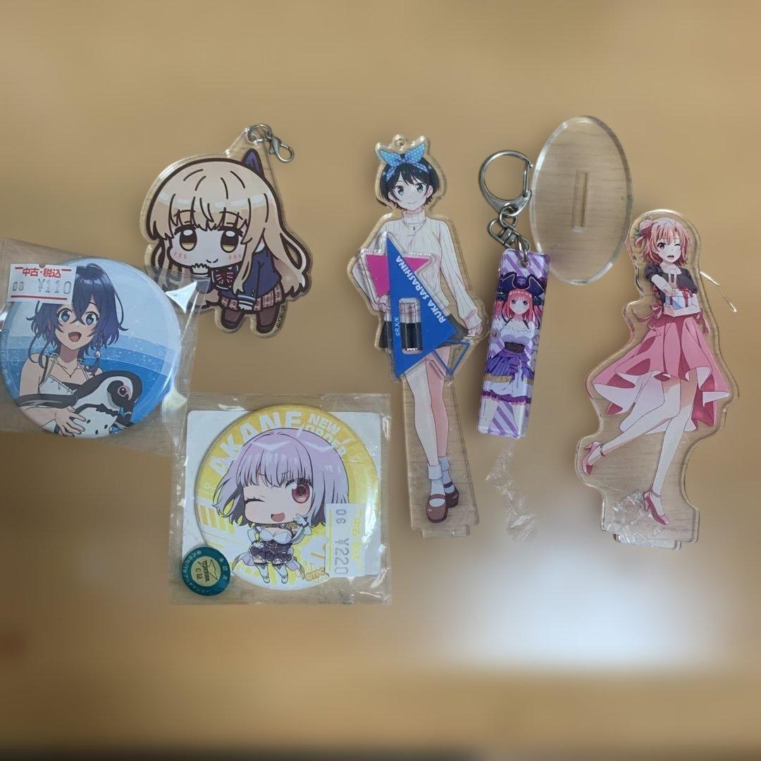 アニメグッズ アクリルスタンド 缶バッジ キーホルダー まとめ売り