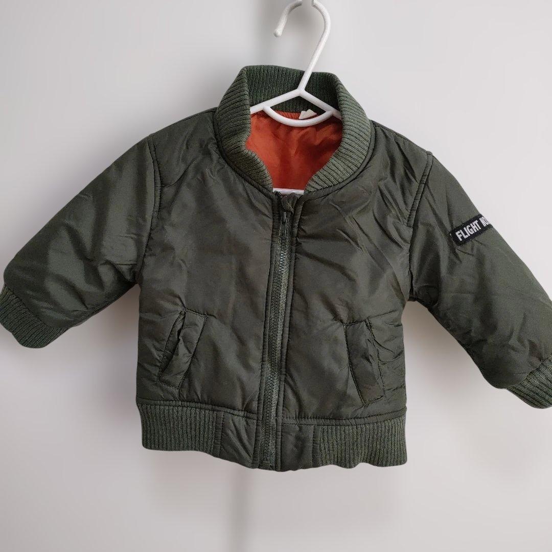 オリーブグリーン MA-1スタイルジャケット 80 - メルカリ