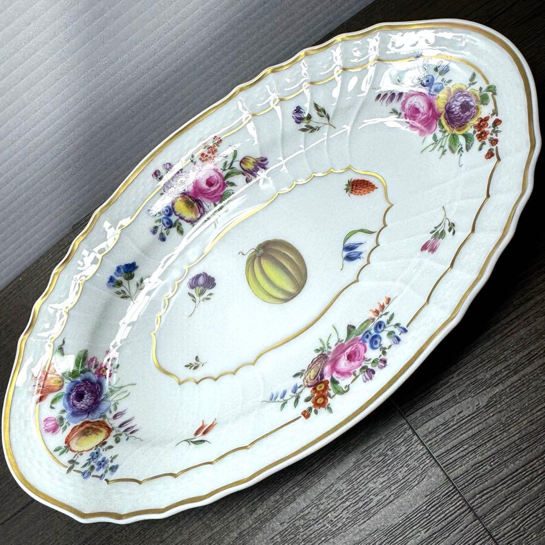 リチャードジノリ　プレート　皿　ハンドペイント 高級　ローズブーケ　ドッチア窯 Richard Ginori（リチャードジノリ） プレート 26.5cm ジノリ1735