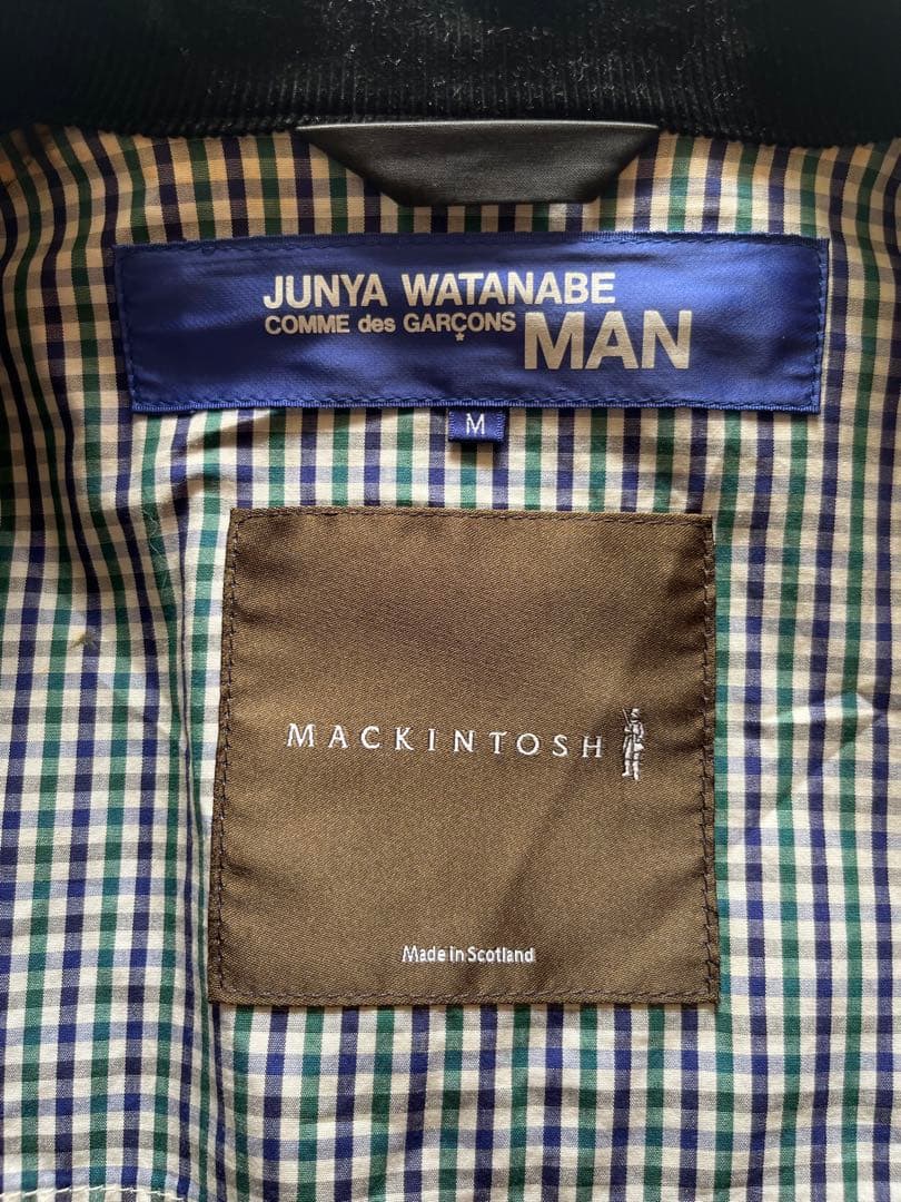 JUNYA WATANABE × MACKINTOSH ゴム引きコート ブラック - メルカリ