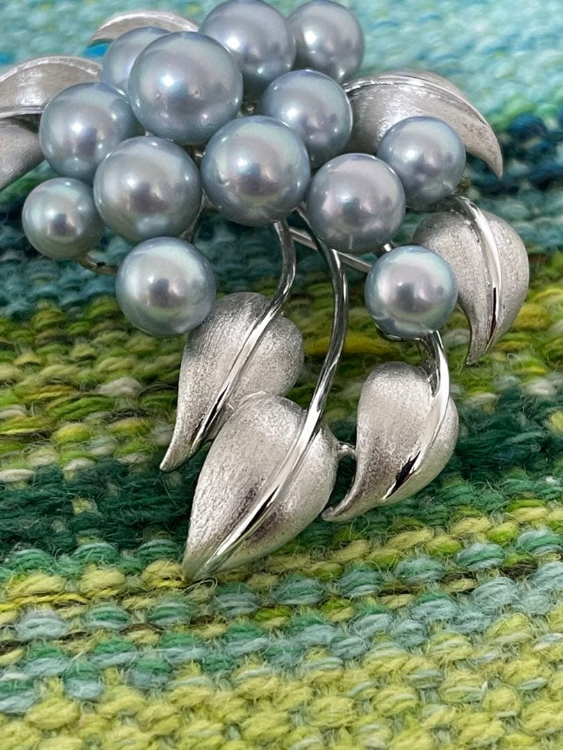 田崎真珠 美品アコヤ真珠ブロ－チ SILVER刻印 土日価格 - メルカリ