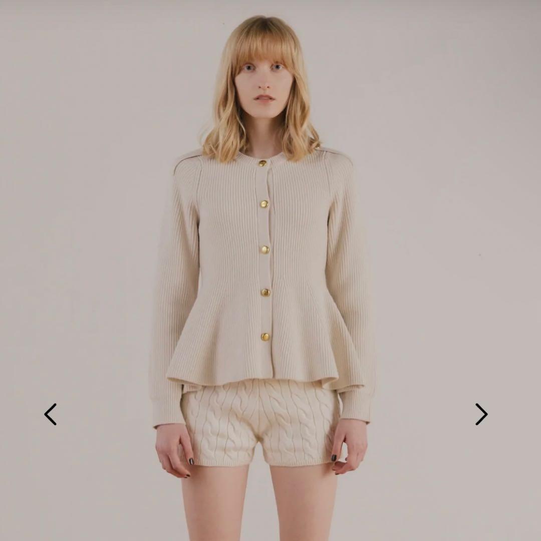 トップス the toe Rosen Peplum Cardigan Rosen Peplum Cardigan – THE TOÉ