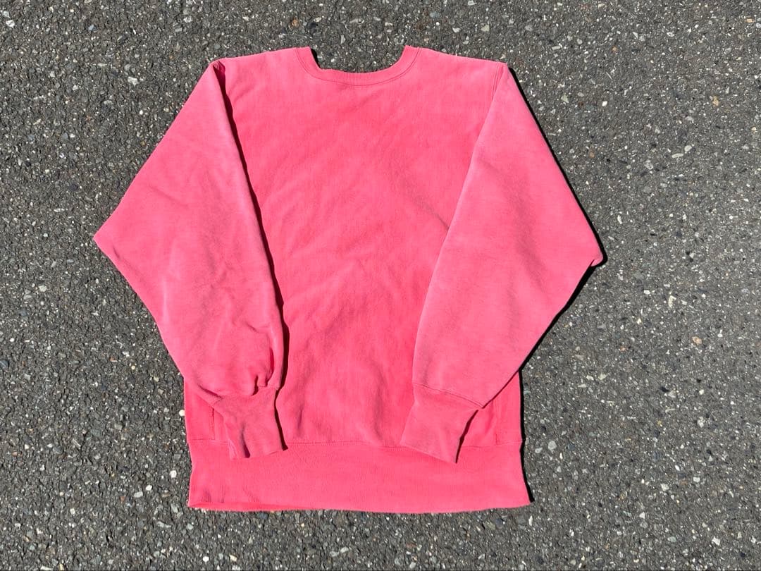 90年代 チャンピオン リバースウィーブ スウェット ピンク 目無し 鬼