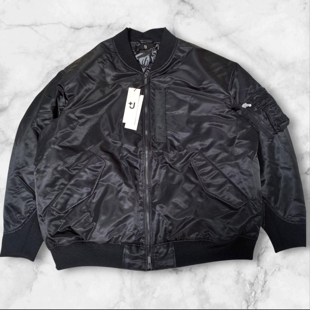 新品タグ付✨UNIQLO＋J ハイブリッドダウンオーバーサイズMA－1 4XL ユニクロ公式 | ハイブリッドダウンオーバーサイズMA－1