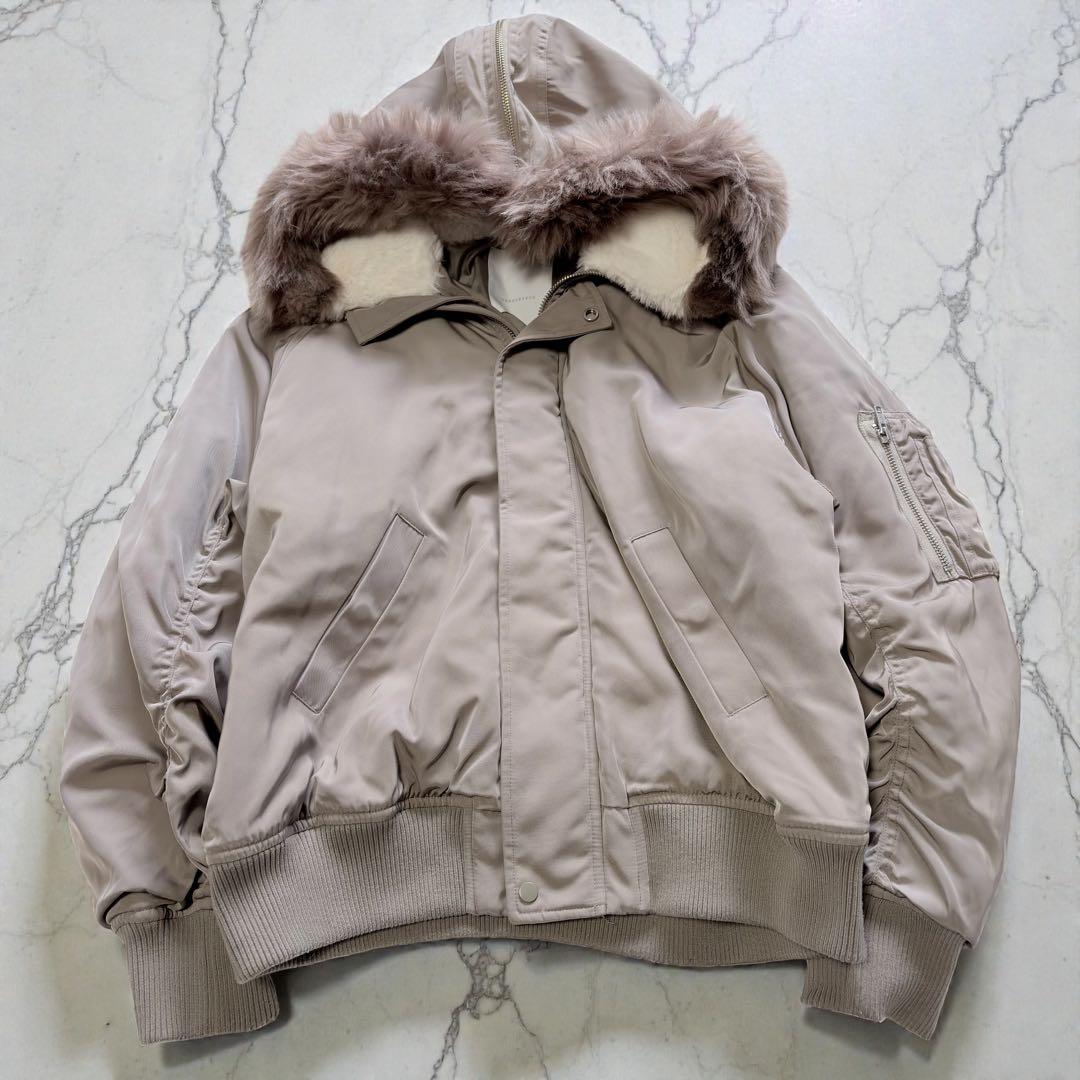 N-2B フライトジャケット ファー ボンバー 短丈 y2k ミリタリー n2b