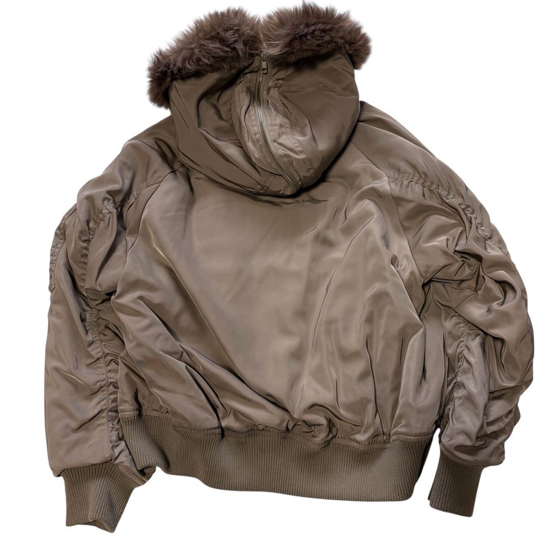 N-2B フライトジャケット ファー ボンバー 短丈 y2k ミリタリー n2b