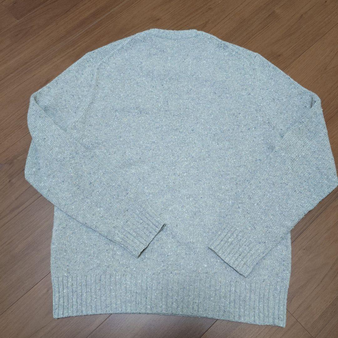 極美品ポロラルフローレン POLOロゴ ニット セーター グレー L 現行