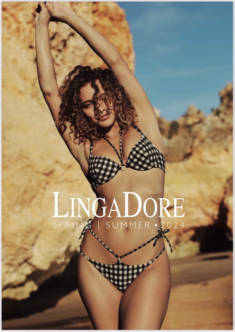 LINGADORE ビスチェ　ブラジャー　タンガ　ベビードール　総レース　ドット