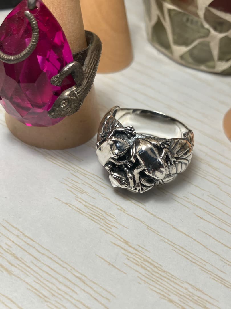 【絶版】 刻印 かすう工房 蛙玉 かえるだま リング 2026年最新】かすう工房 蛙の人気アイテム - メルカリ