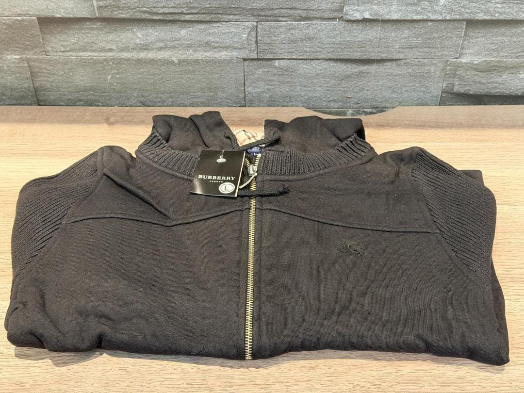BURBERRY バーバリー ニット ブルゾン ジップパーカー ジャケット L
