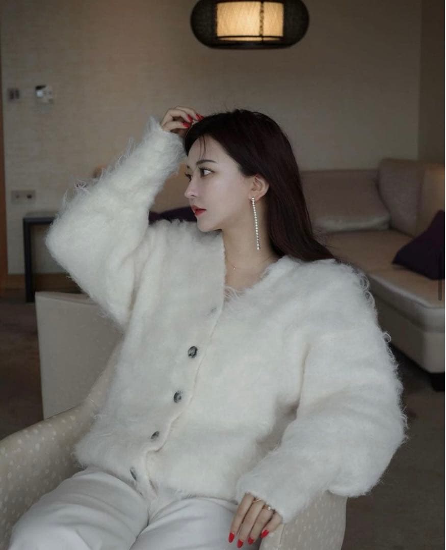 THE TOE】シャギーカーディガン - メルカリ