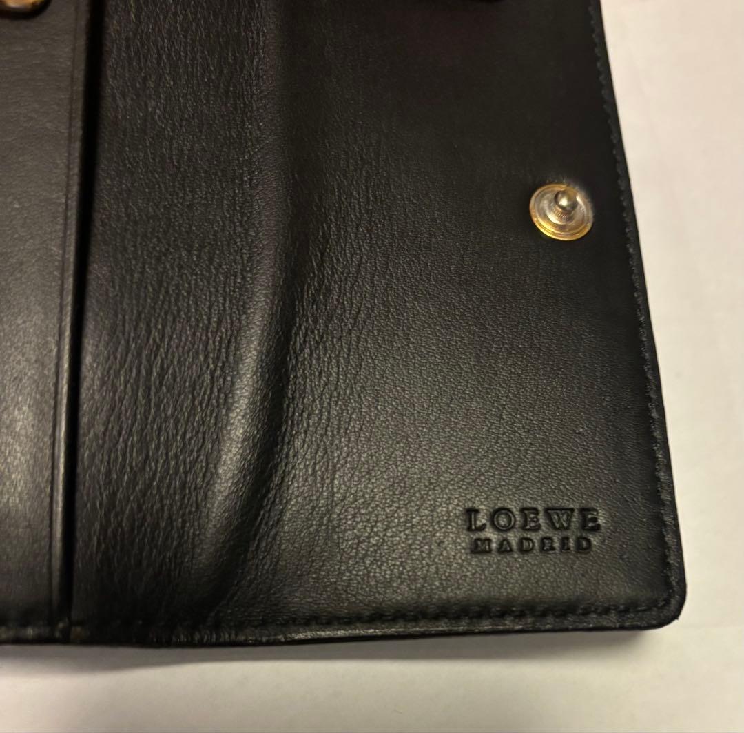 LOEWE ロエベ小物アナグラム6連キーケース カーフスキンブラック