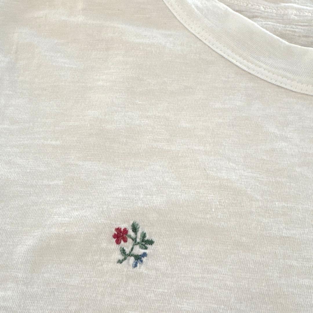 45R 白刺繍の四角ロンT レディース4 - メルカリ