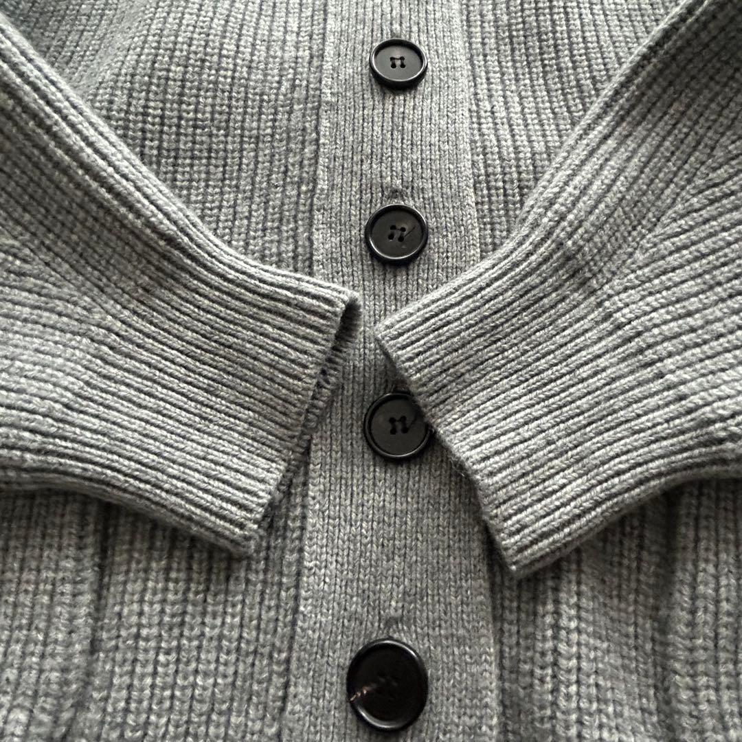 週末セール【Cygne】Raymond ボリューム袖 ロングカーディガン グレー